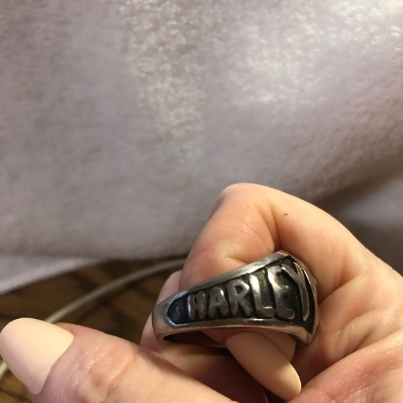 Harley-Davidson MOD Willie G skull stainless steel men’s ring - Picture 4 of 10